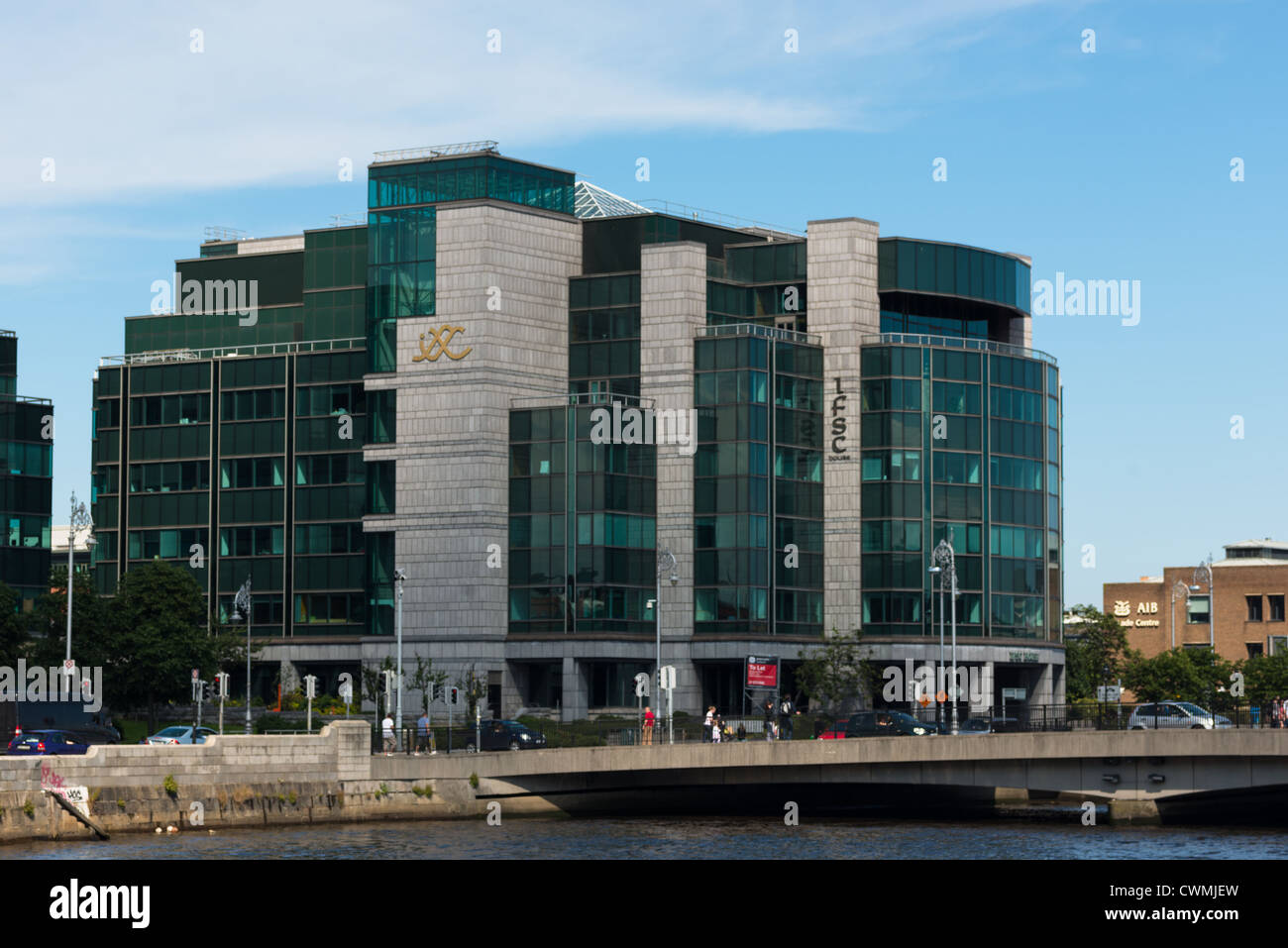 Irish Financial Services Centre Docklands Dublin Ireland Stock Photo