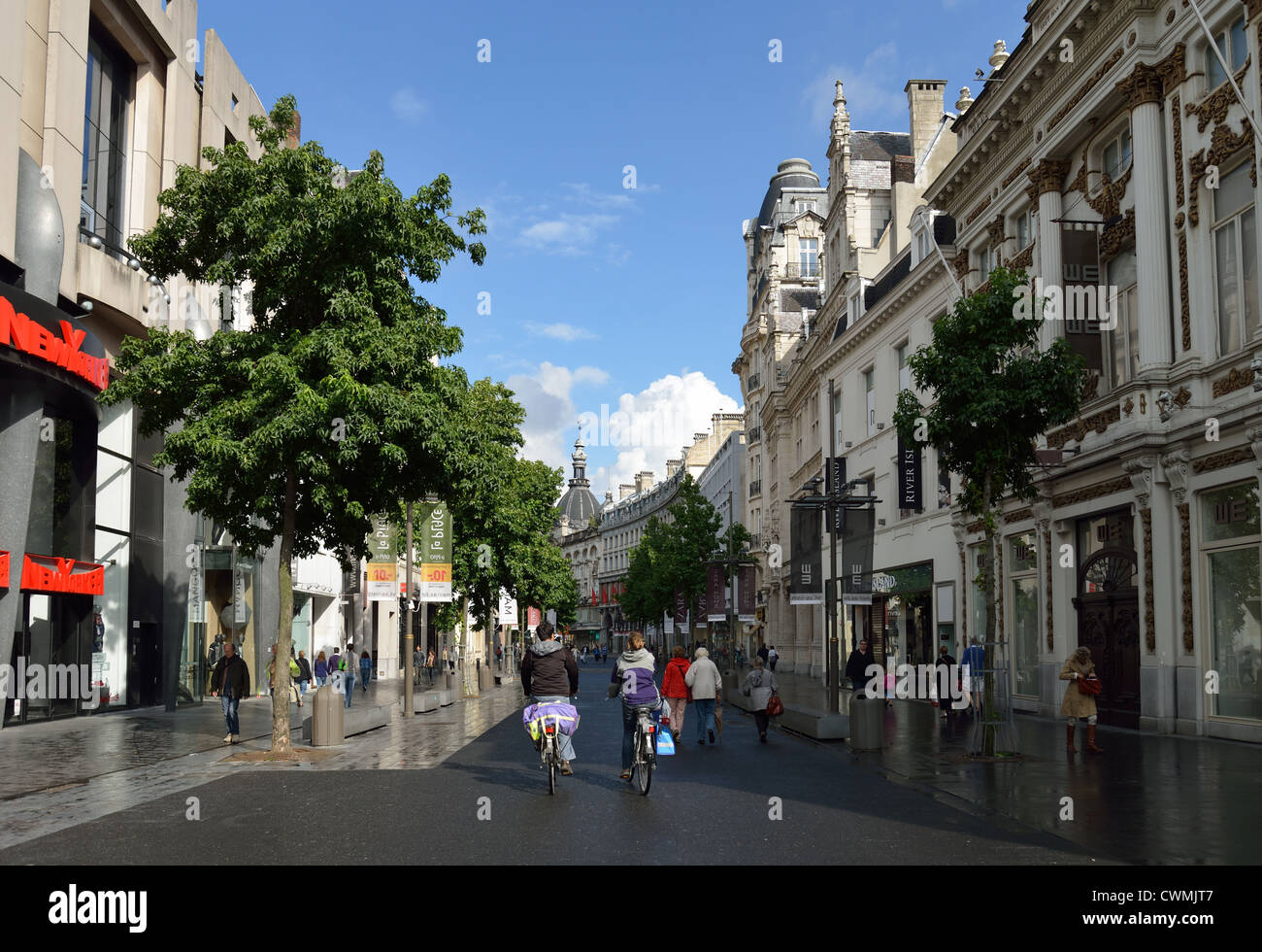 Meir shopping street, Antwerp, Antwerp Province, The Flemish Region
