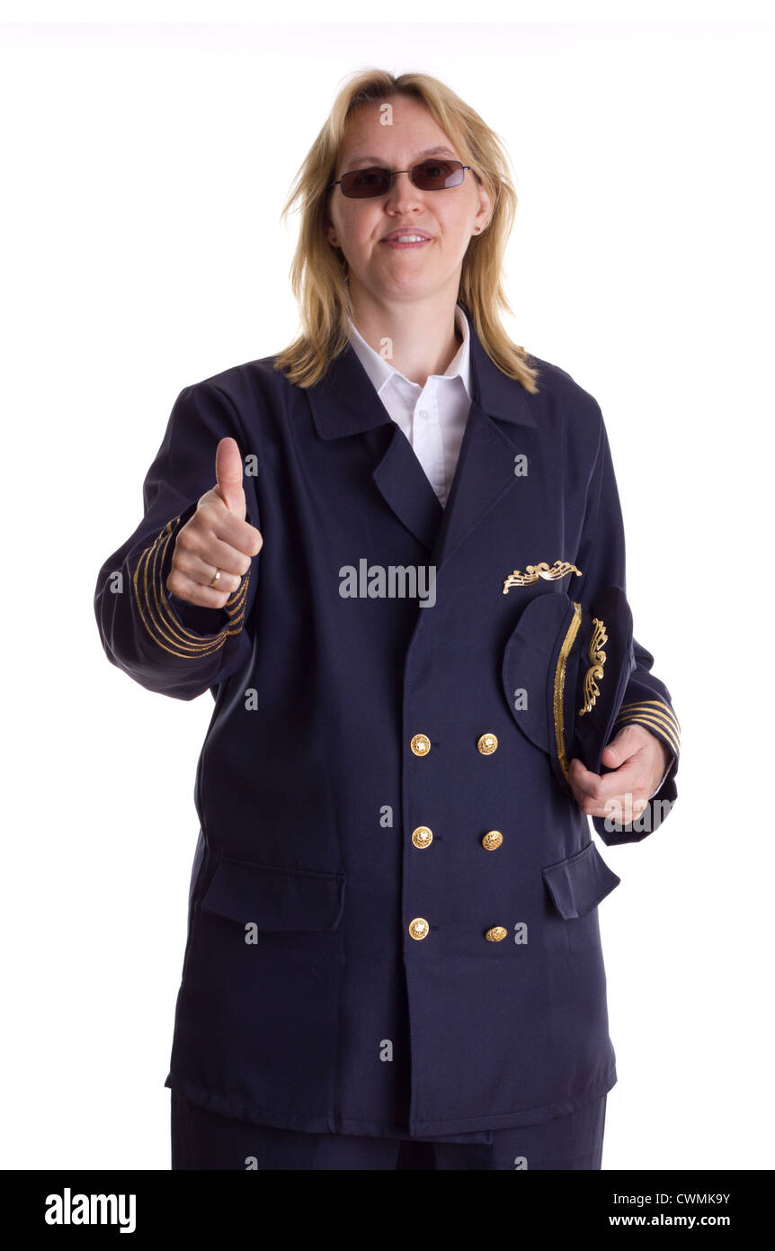 Female pilot uniform hi-res stock photography and images - Alamy