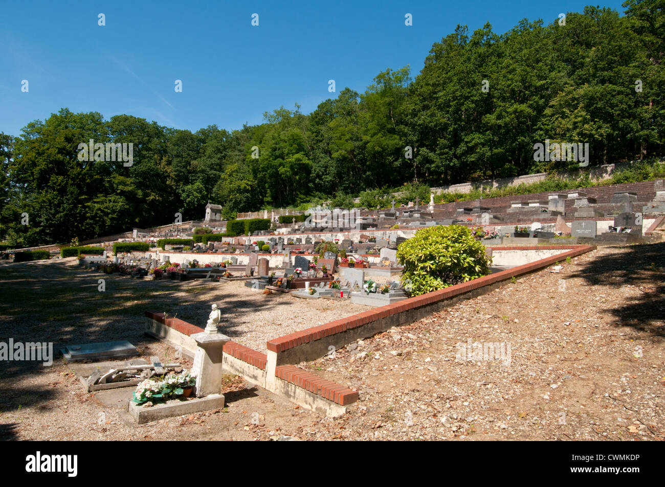 French cemetery, Normandy, France. Stock Photo