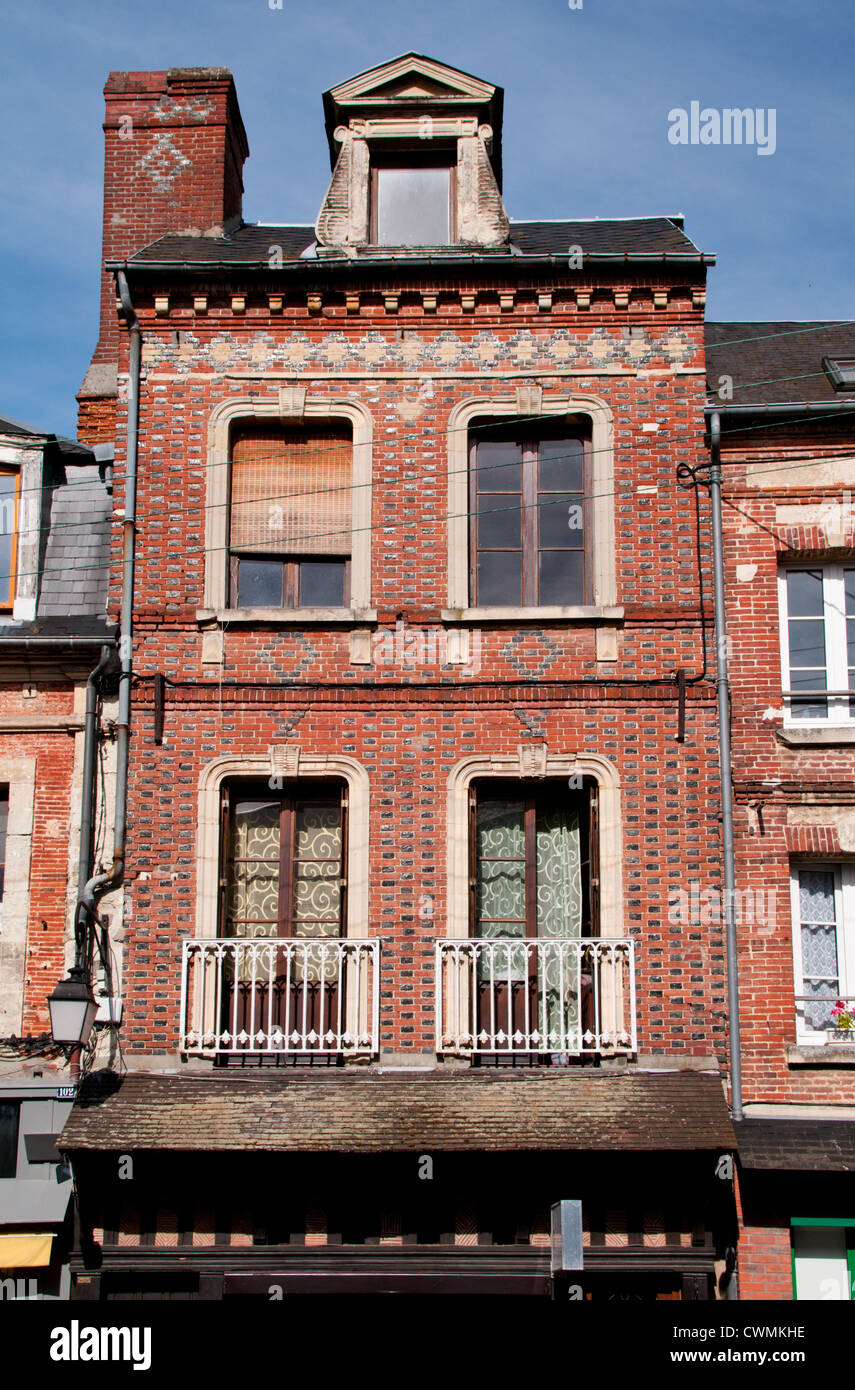 Building of Orbec, Normandy, France. Stock Photo