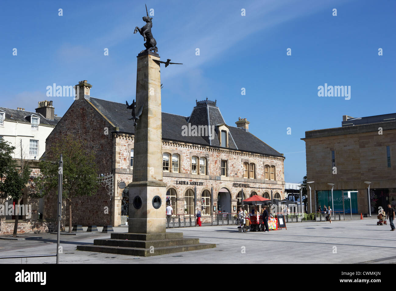 inverness mercat cross in new falcon square highland scotland uk Stock Photo