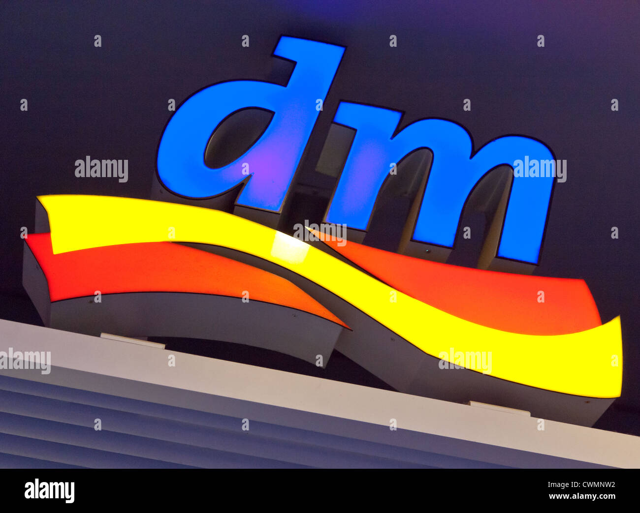 dm drugstore logo - German drugstore chain Stock Photo