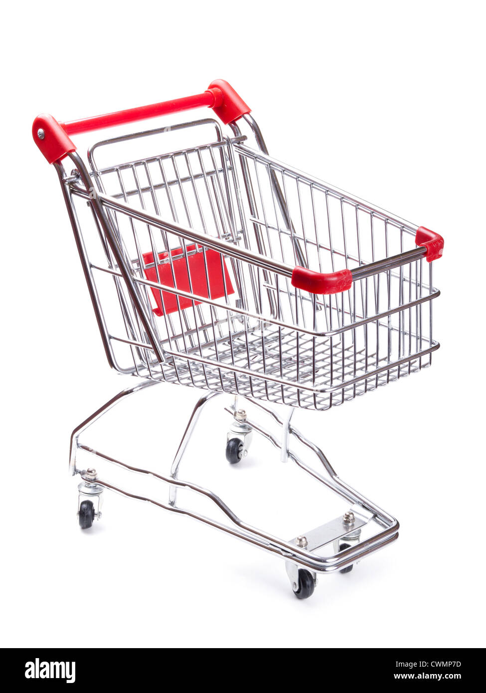 empty shopping cart isolated on white background Stock Photo - Alamy