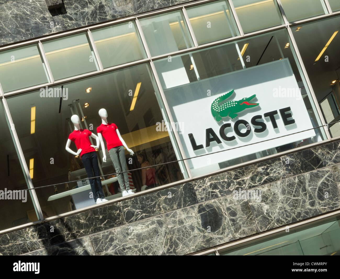 pilfer basen Kong Lear Lacoste Clothing Store, Fifth Avenue, NYC Stock Photo - Alamy
