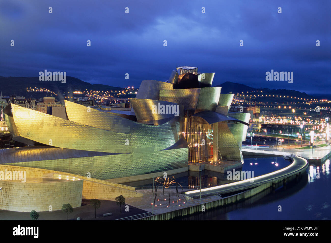 Spain Bilbao Guggenheim Museum Stock Photo