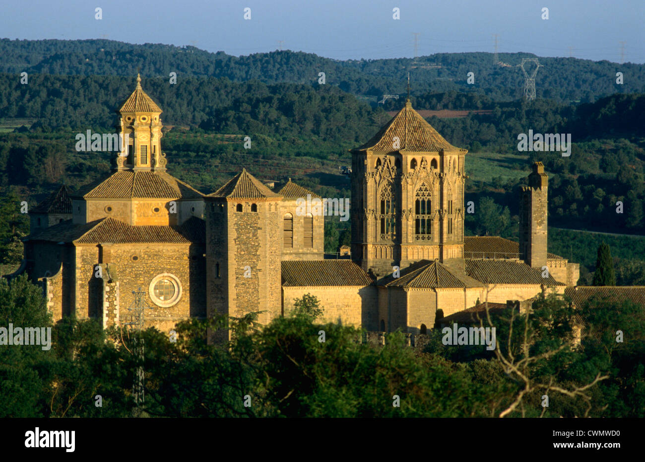 Spain Poblet monastery Stock Photo