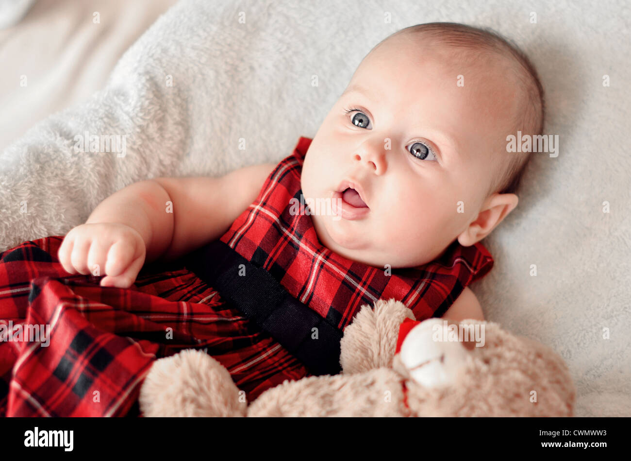 red check dress baby girl