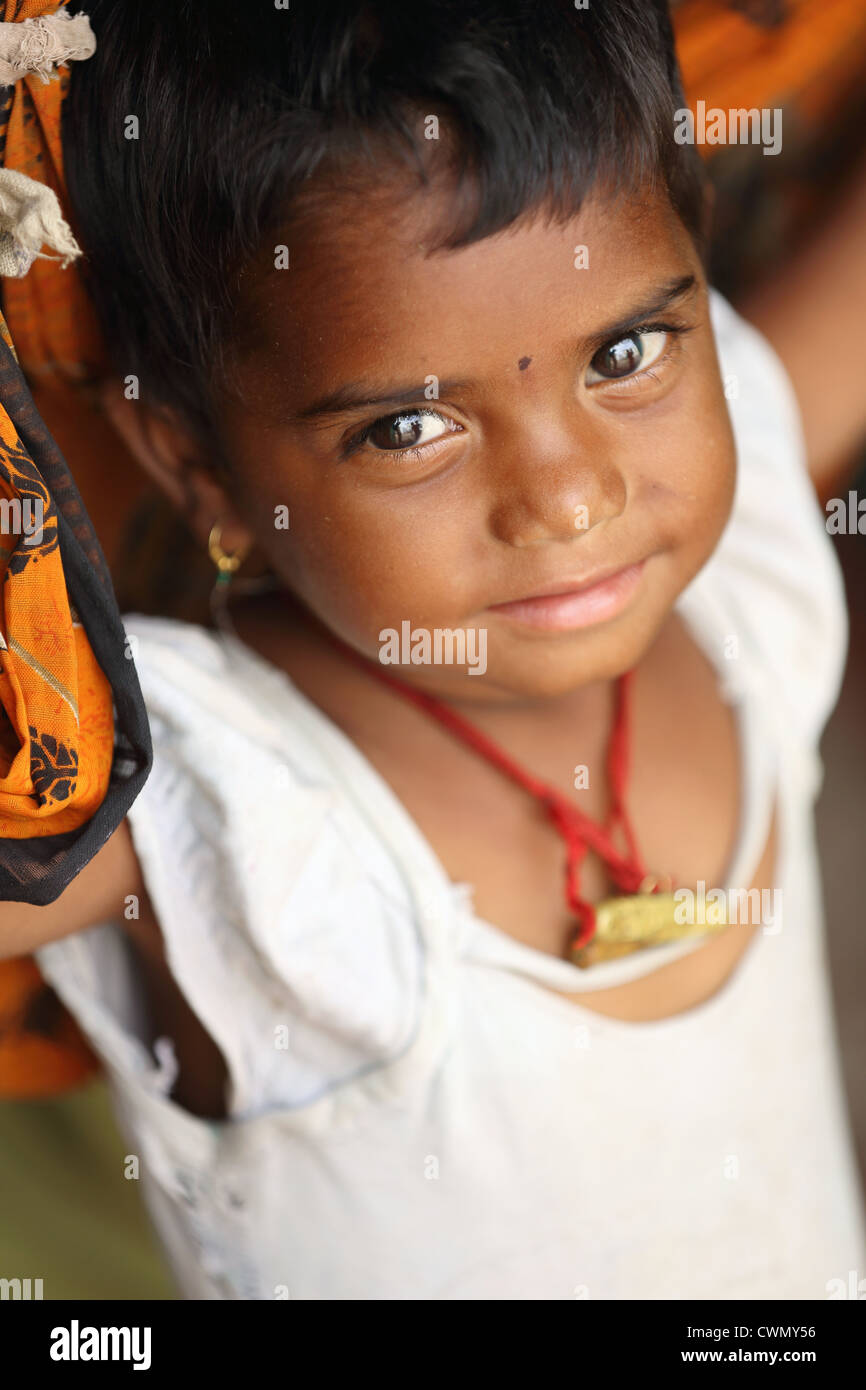 Young Indian rural girl Andhra Pradesh South India Stock Photo - Alamy
