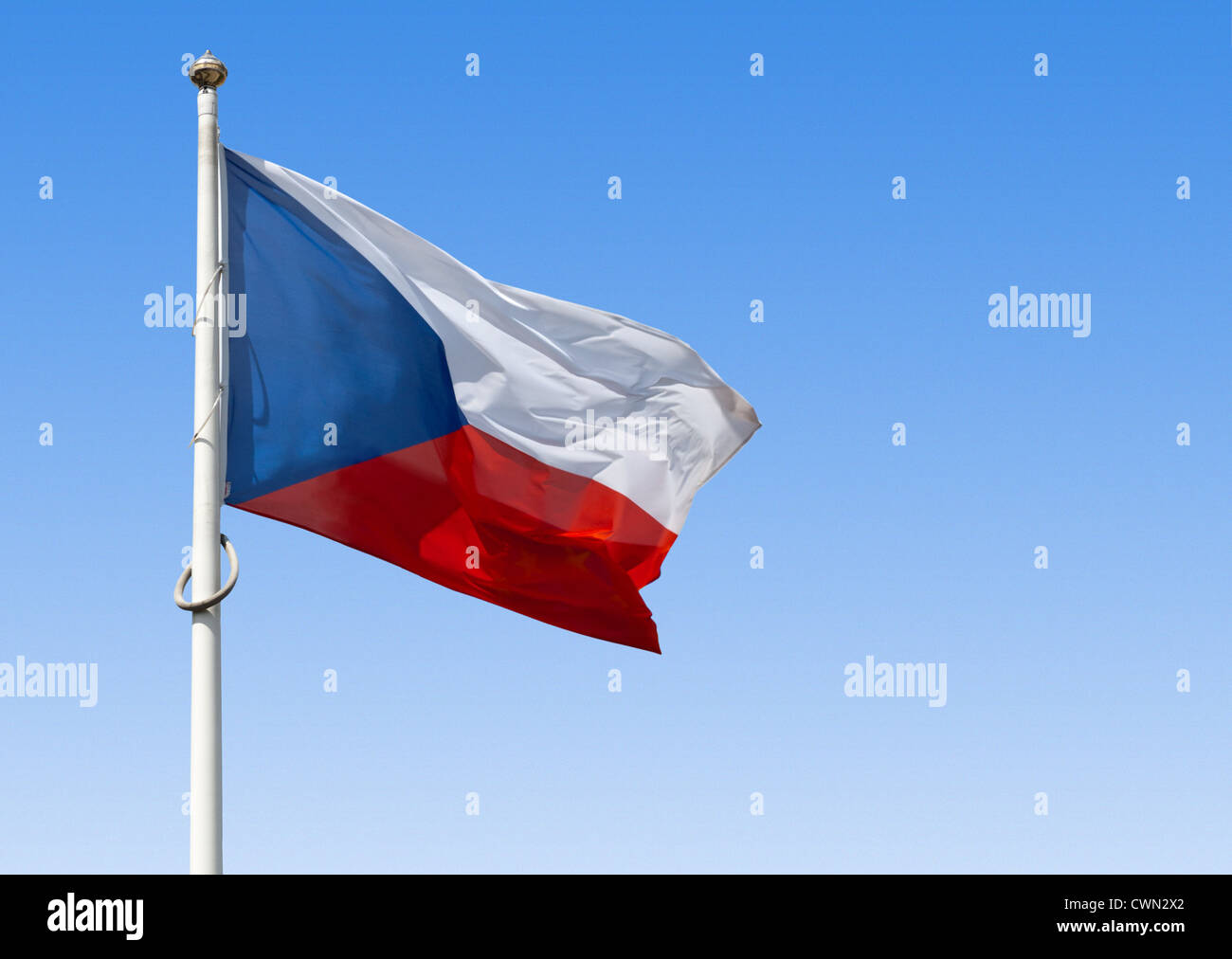 Ceska vlajka / Czech flag Stock Photo
