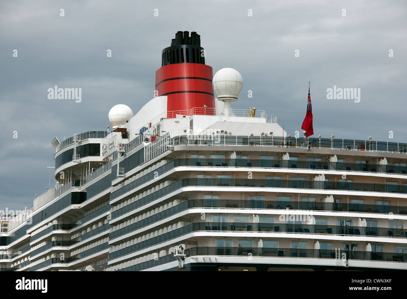 Cunard liner "Queen Victoria" berthed at berth 101. Western Docks, Port