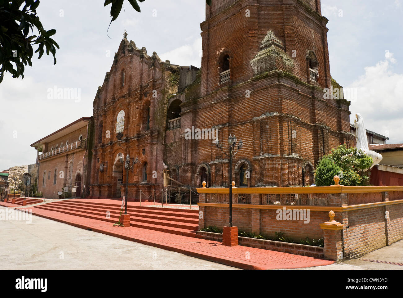 Imposing shot of an old Catholic Church in Liliw, Laguna, Philippines Stock Photo