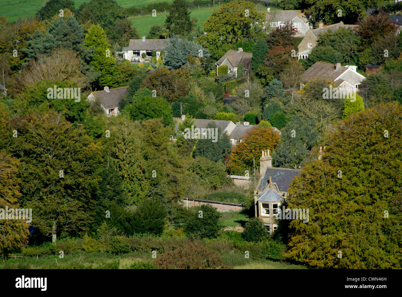The rural village of Askerswell Dorset UK Stock Photo