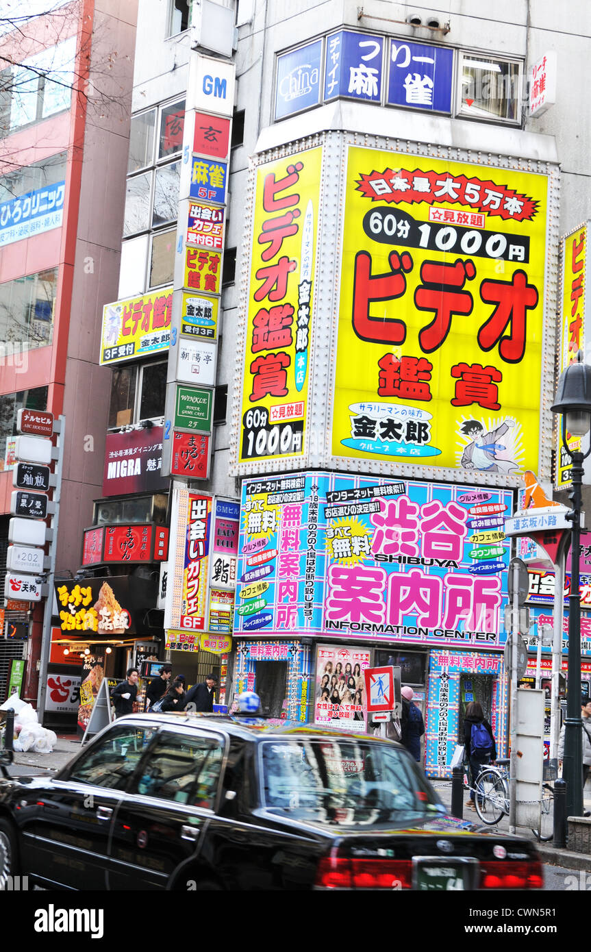 Tokyo, Japan - 31 December, 2011: Street life in Shibuya, one of