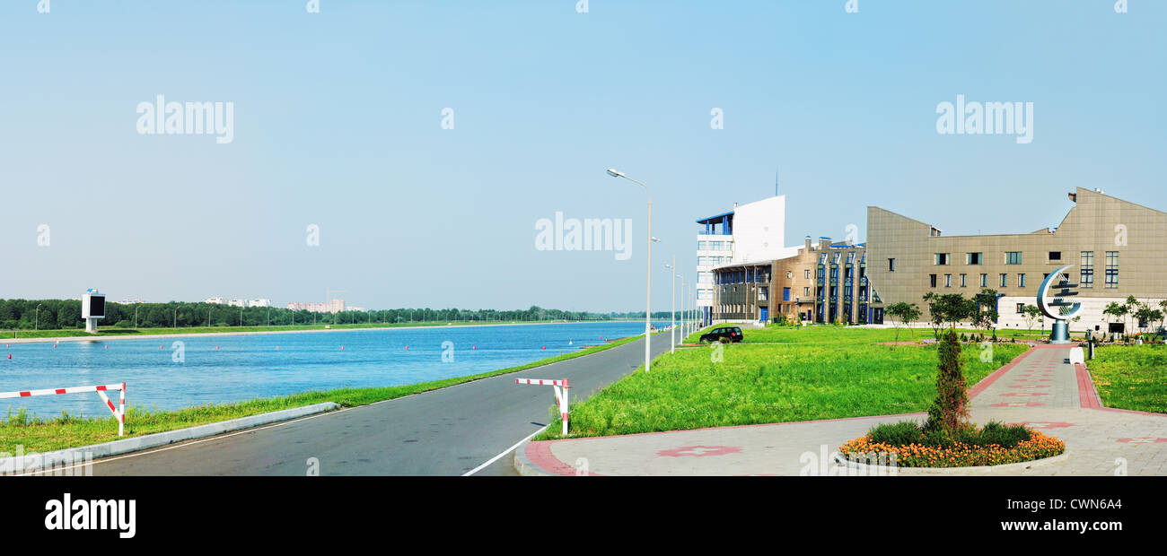 Brest multipurpose sports and entertainment complex  - rowing channel. Stock Photo