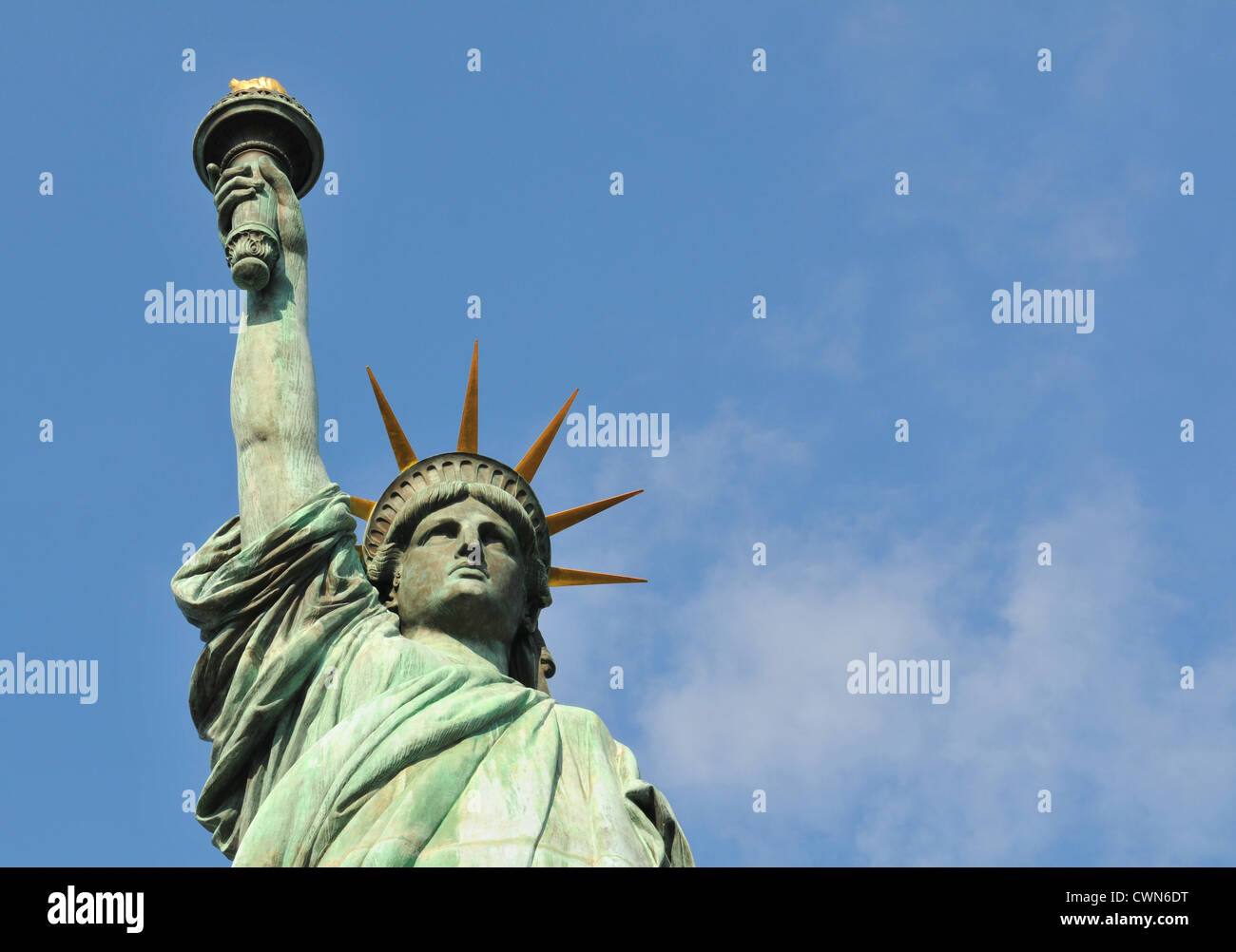 Architectural detail of the famous Statue of Liberty (Liberty