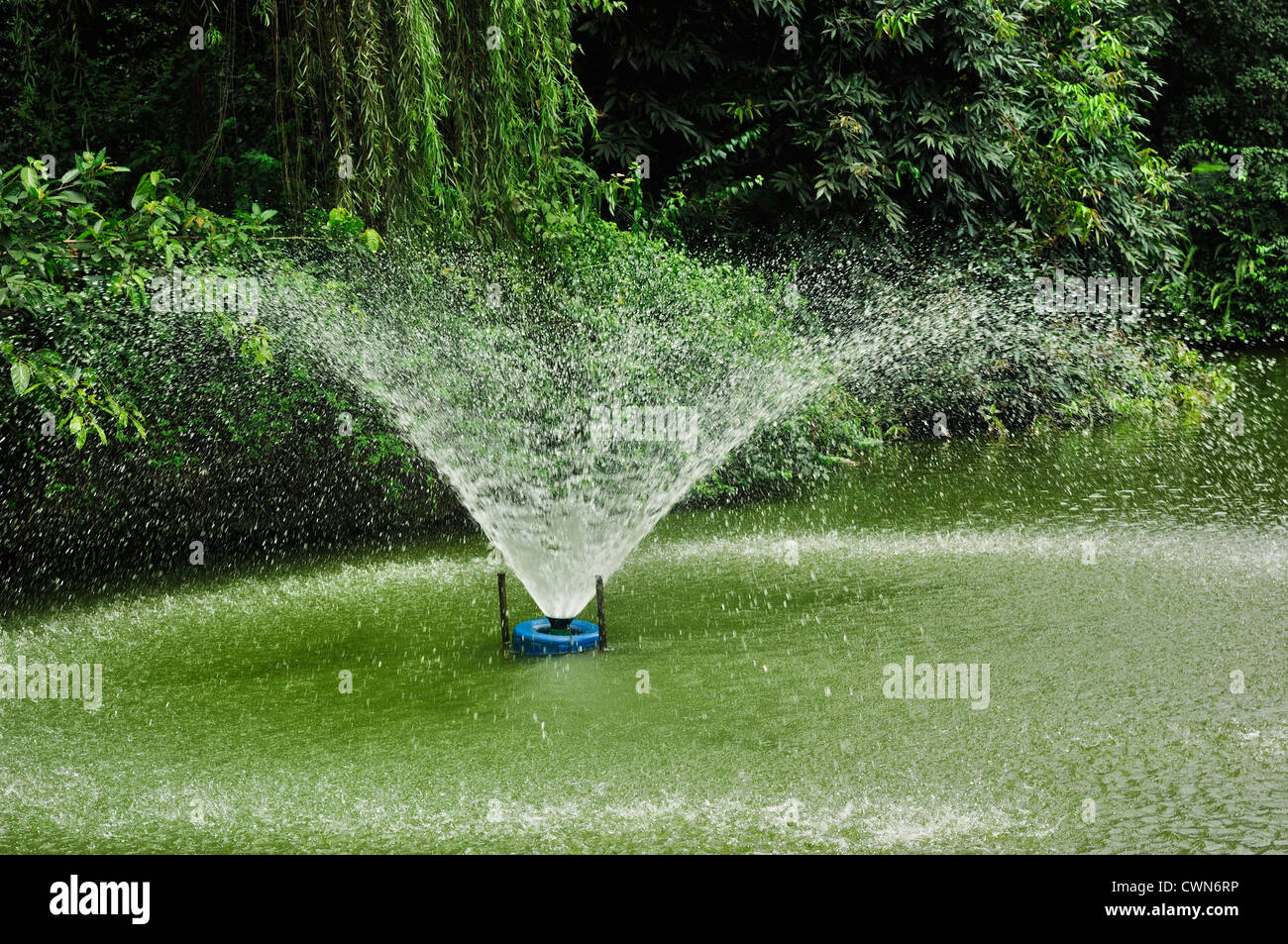 Fountain garden sprinkler hi-res stock photography and images - Alamy