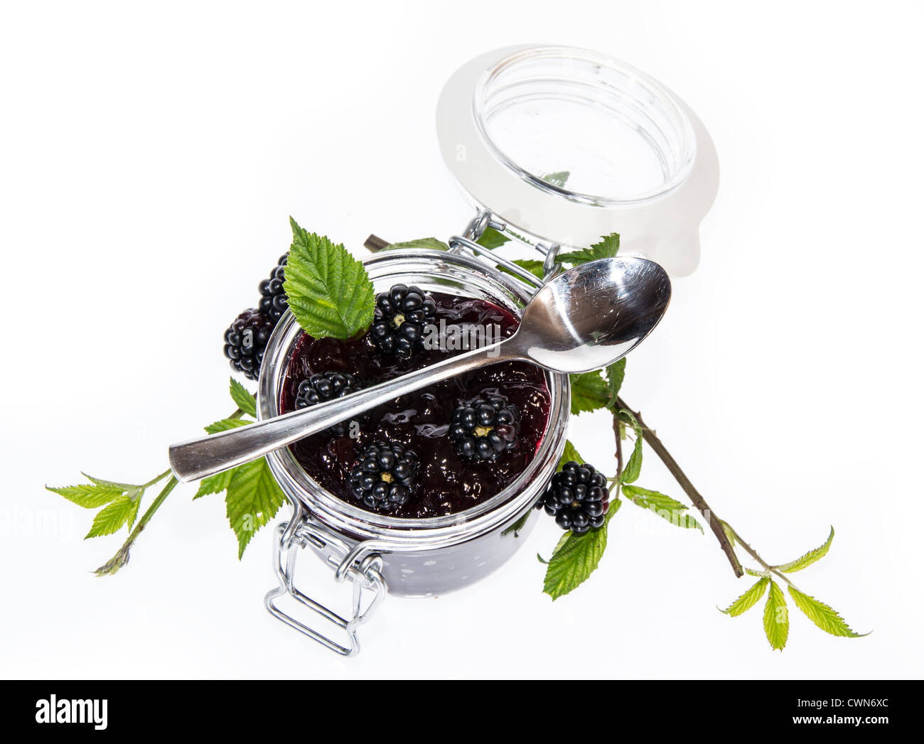 Summer fruits jam Cut Out Stock Images & Pictures - Alamy