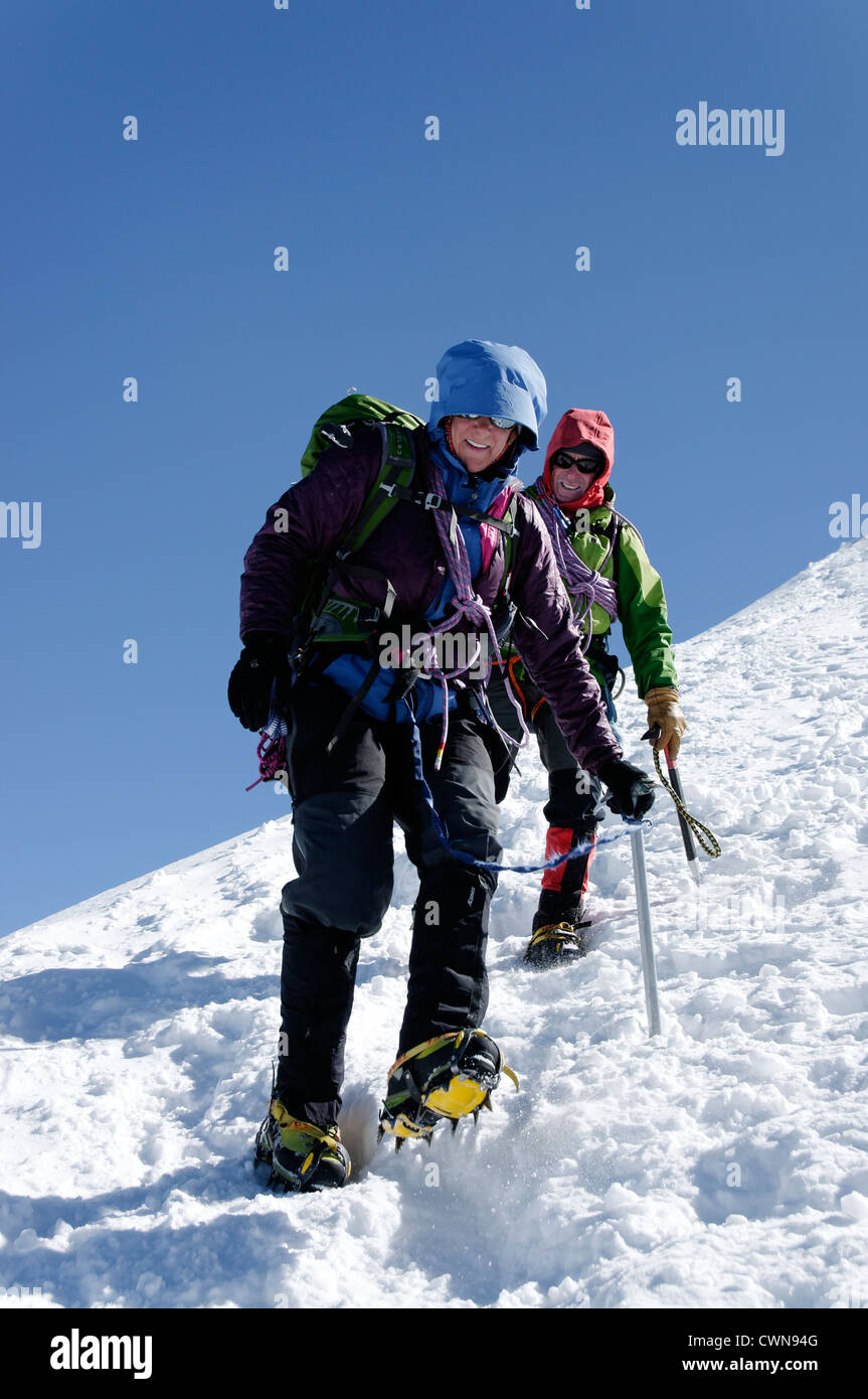 Alpine climbing in the swiss alps hi-res stock photography and images ...