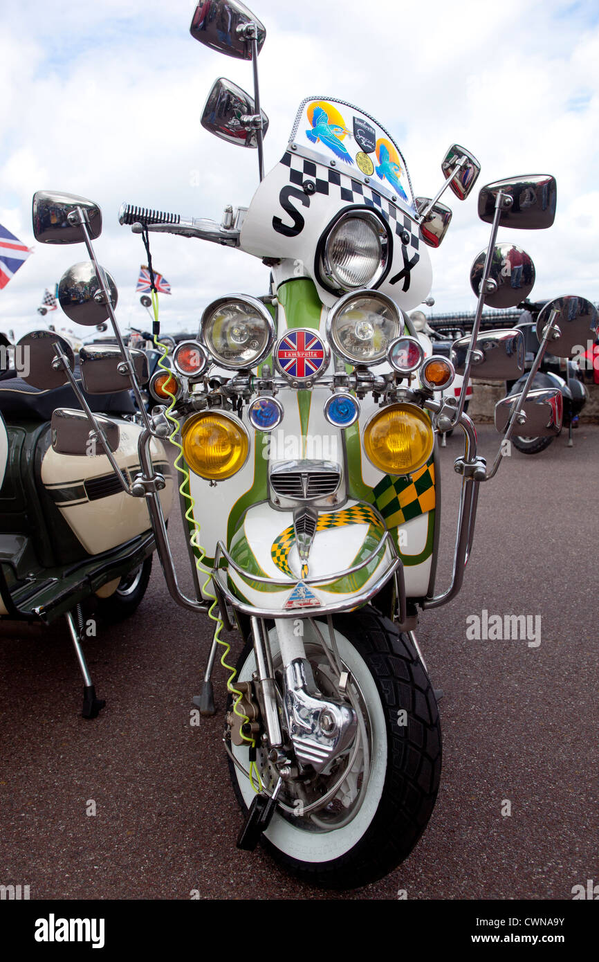 Customise Scooter with Mirrors Stock Photo