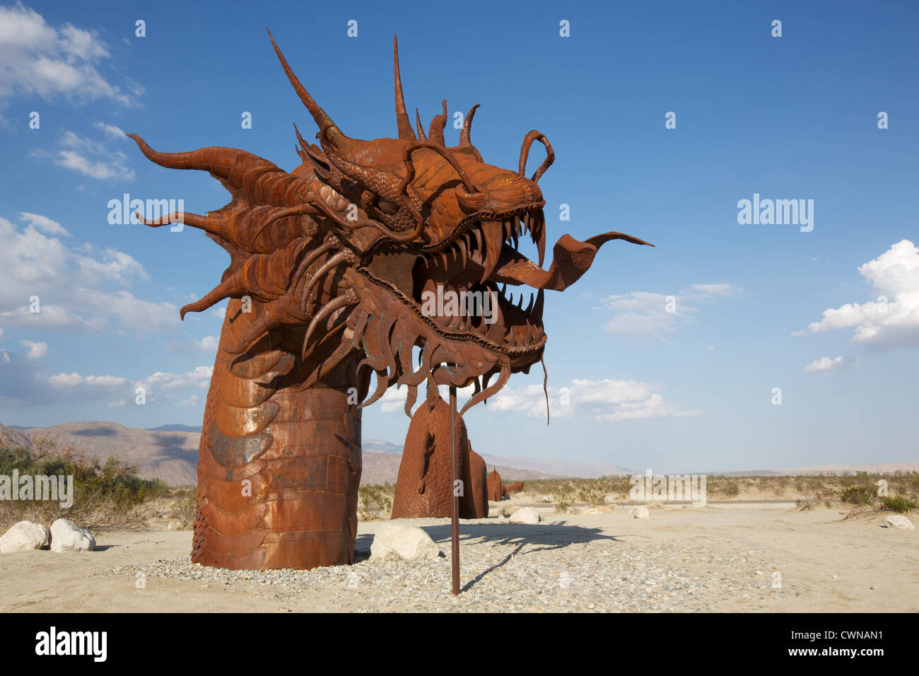 Serpent sculpture located in Borrego Springs CA Stock Photo Alamy