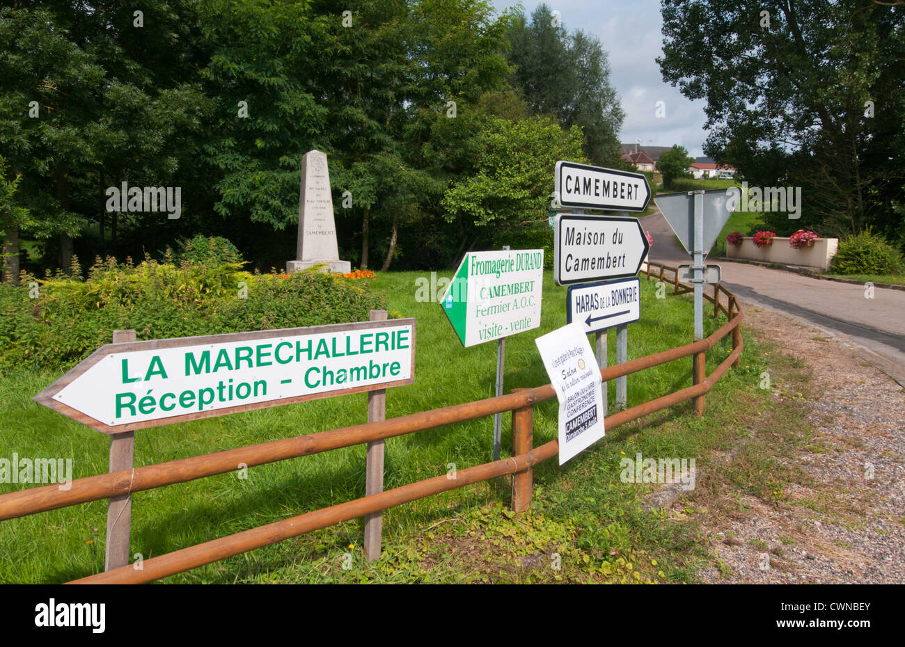 Camembert, Orne, Basse-Normandie, France. Stock Photo