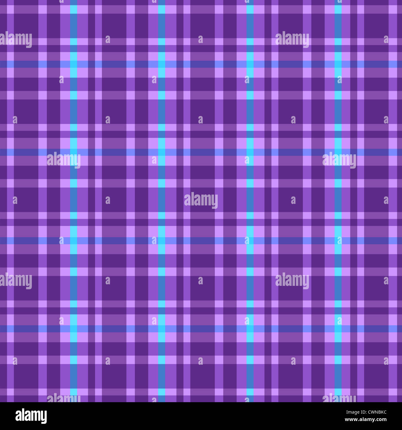 Purple blue plaid pattern Stock Photo
