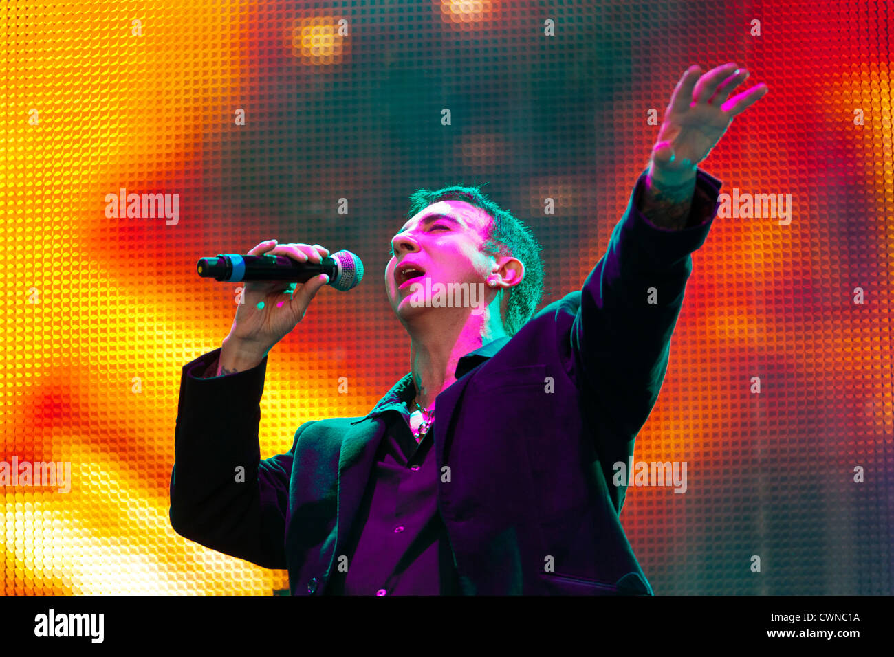 Marc Almond formerly of the group Soft Cell at the Rewind Festival Henley on Thames 2012. PER0330 Stock Photo