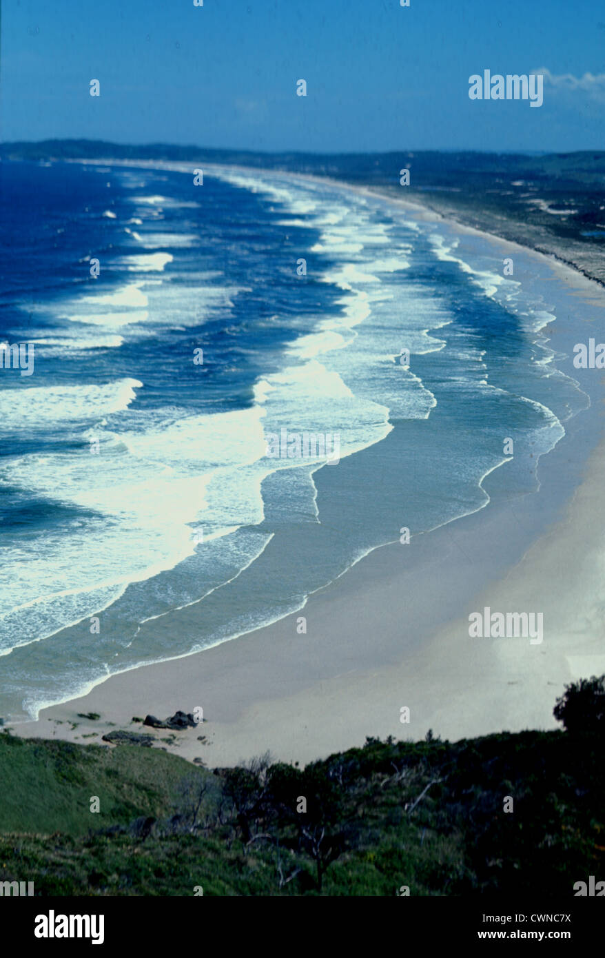 Coastal scenery at Byron Bay NSW, Australia Stock Photo