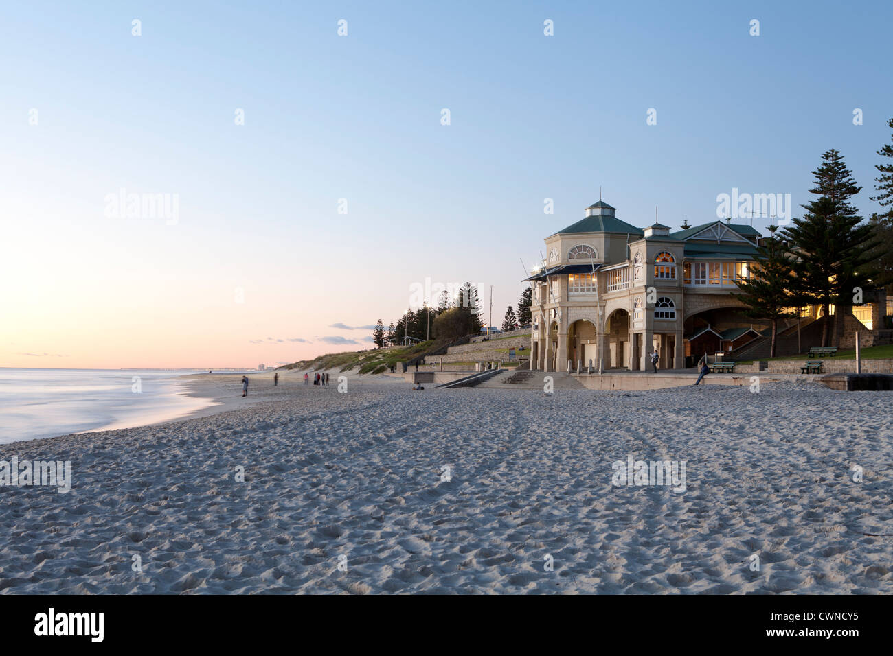 The Indiana Tea Rooms on Cottesloe Beach, Perth, Western Australia. Stock Photo