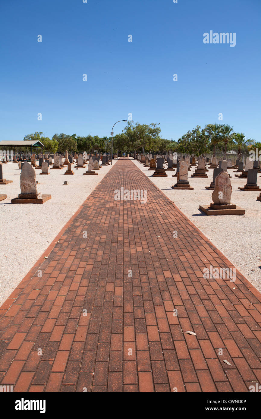 Japanese Cemetery in Broome, Western Australia. Stock Photo