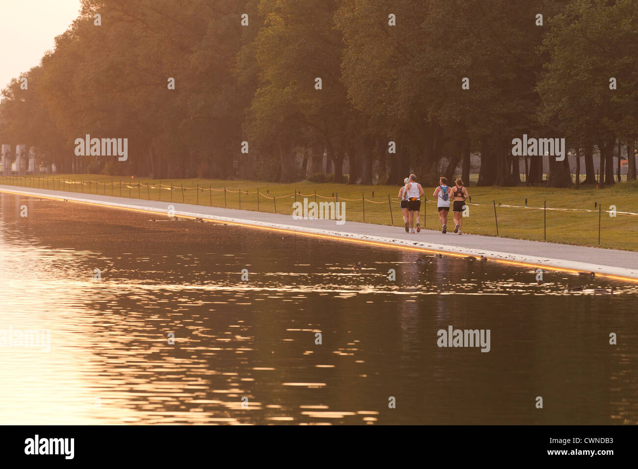 Early morning runners - USA Stock Photo