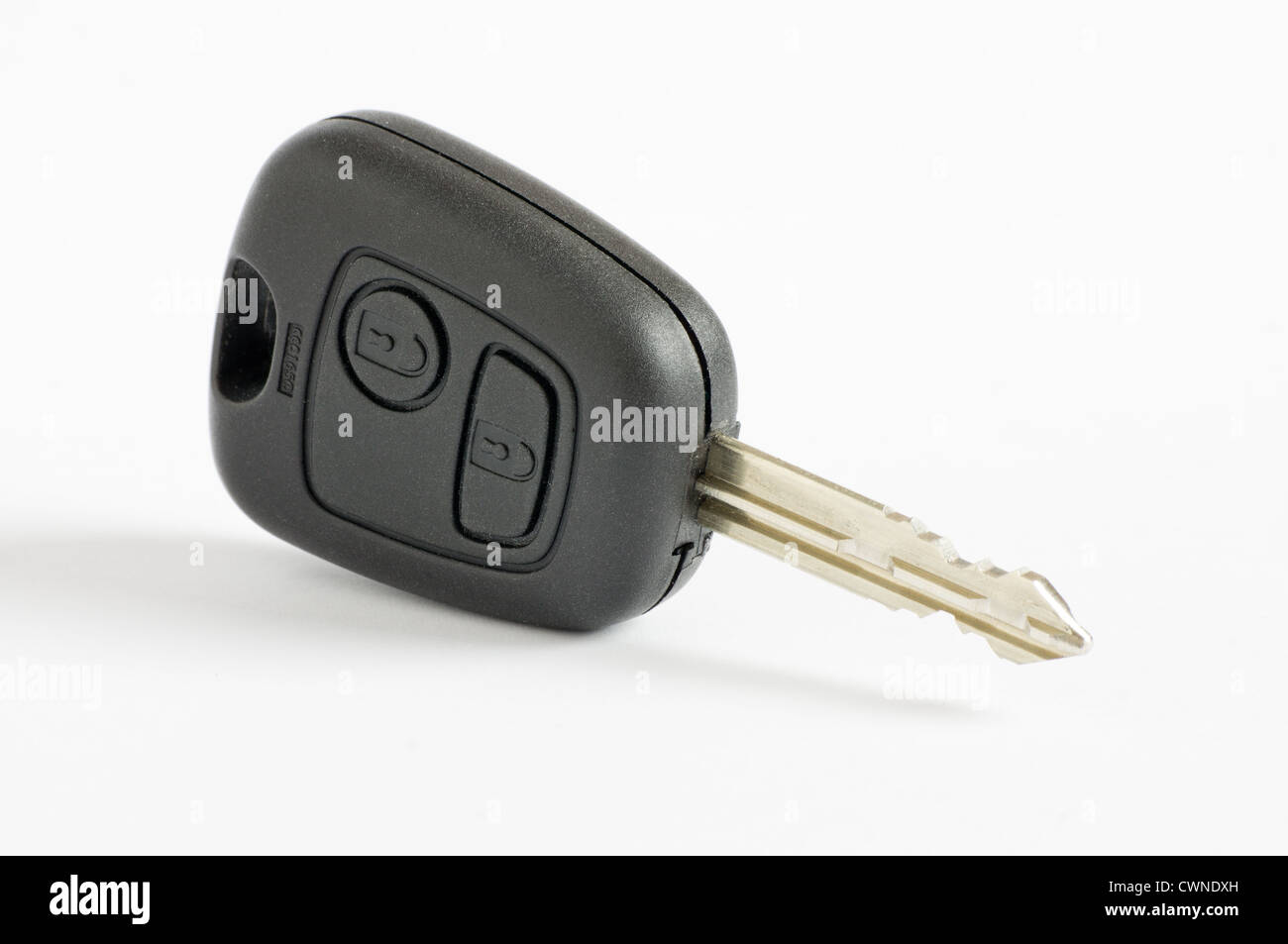 Citroen car key on a white back ground Stock Photo
