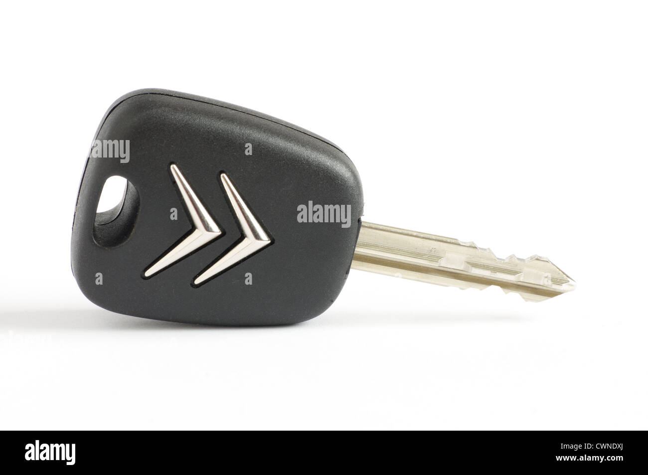 Citroen car key on a white back ground Stock Photo
