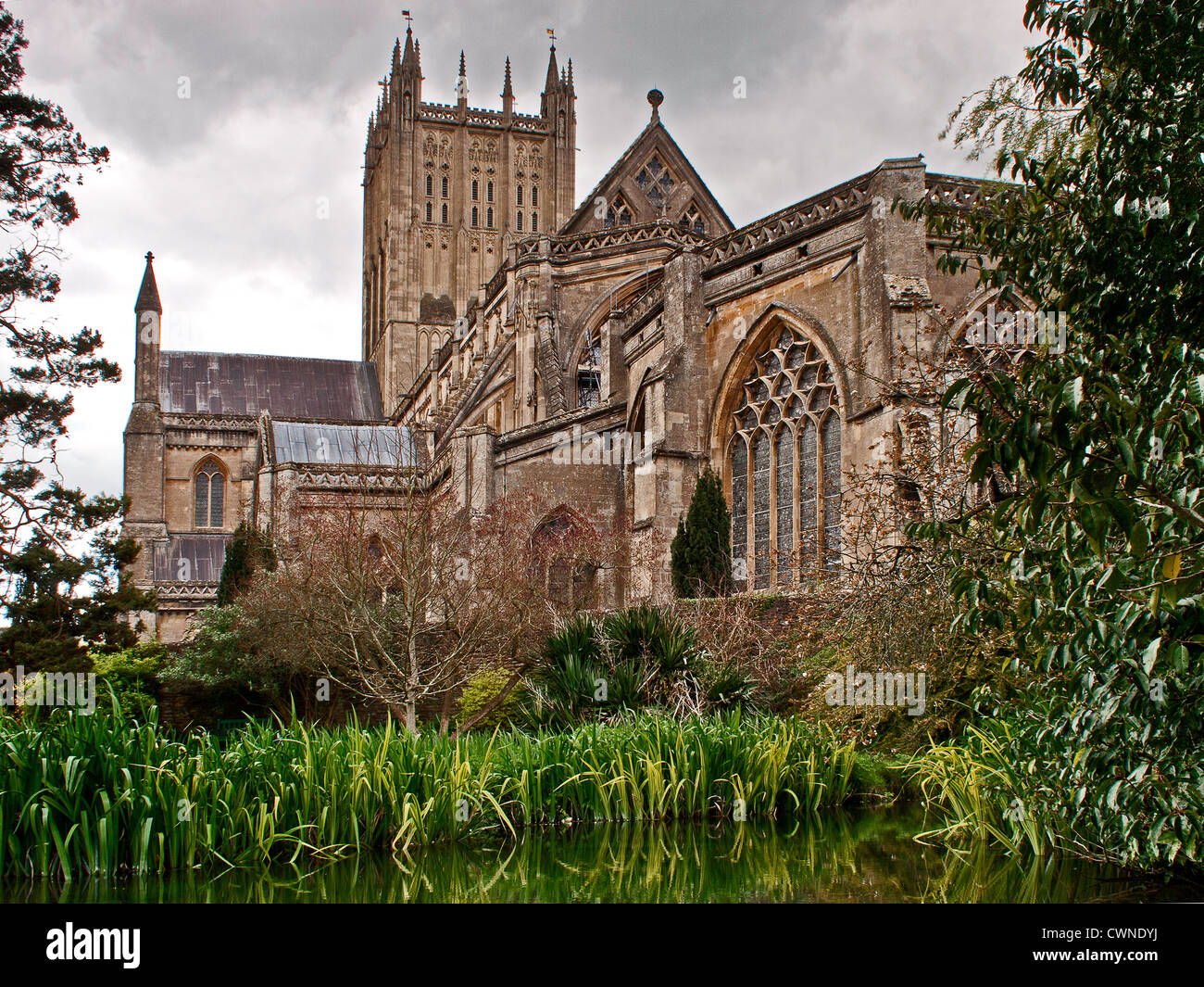 Wells Cathedral, Wells Stock Photo Alamy