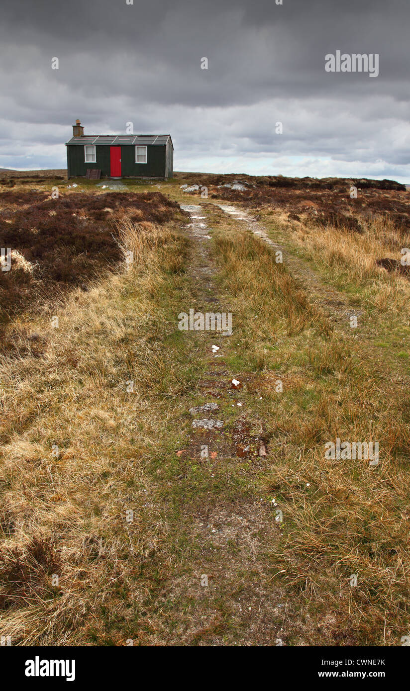 Peat cutter's cottage on Lewis in the Outer Hebrides Stock Photo Alamy