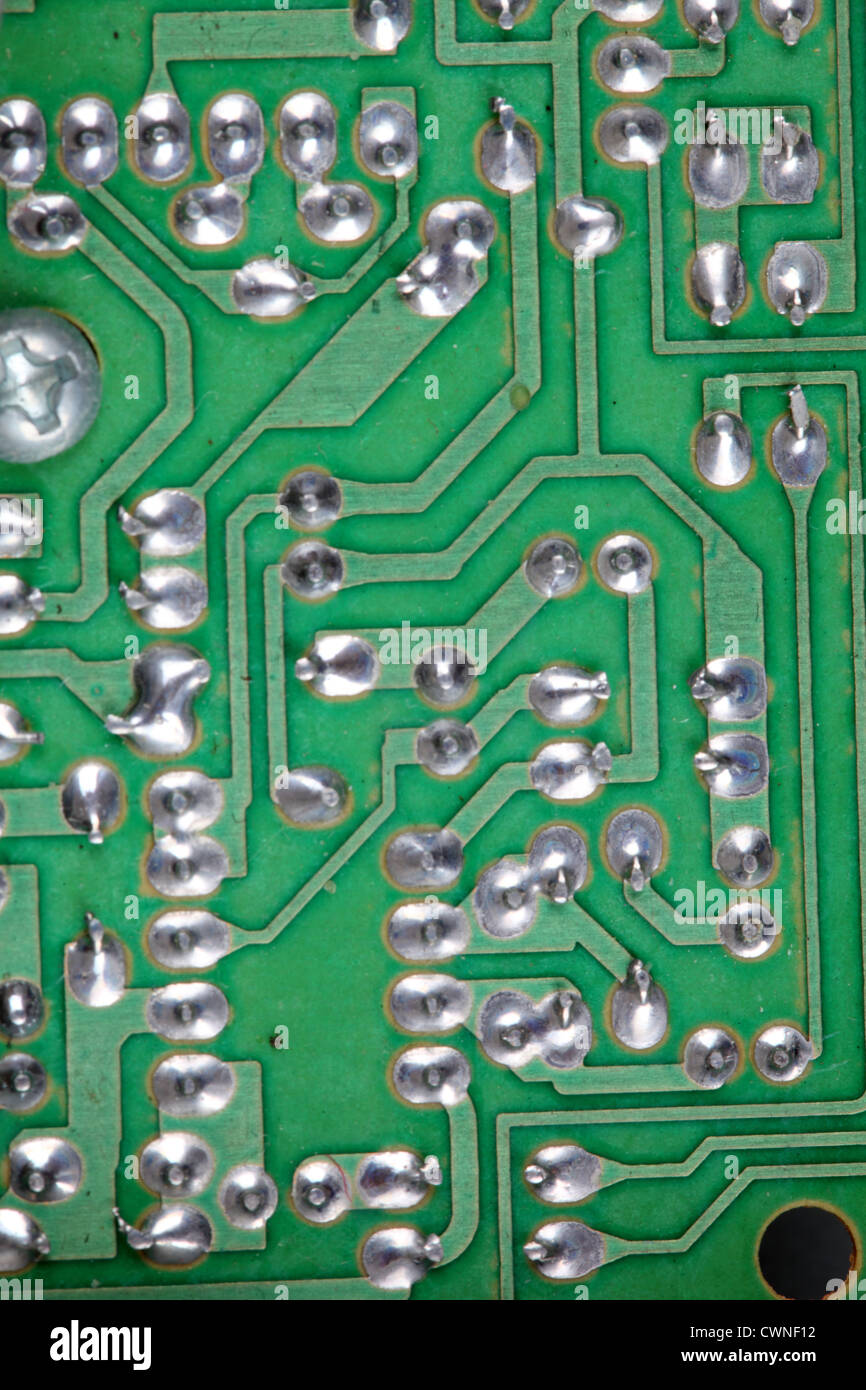 closeup of electronic circuit board Stock Photo Alamy