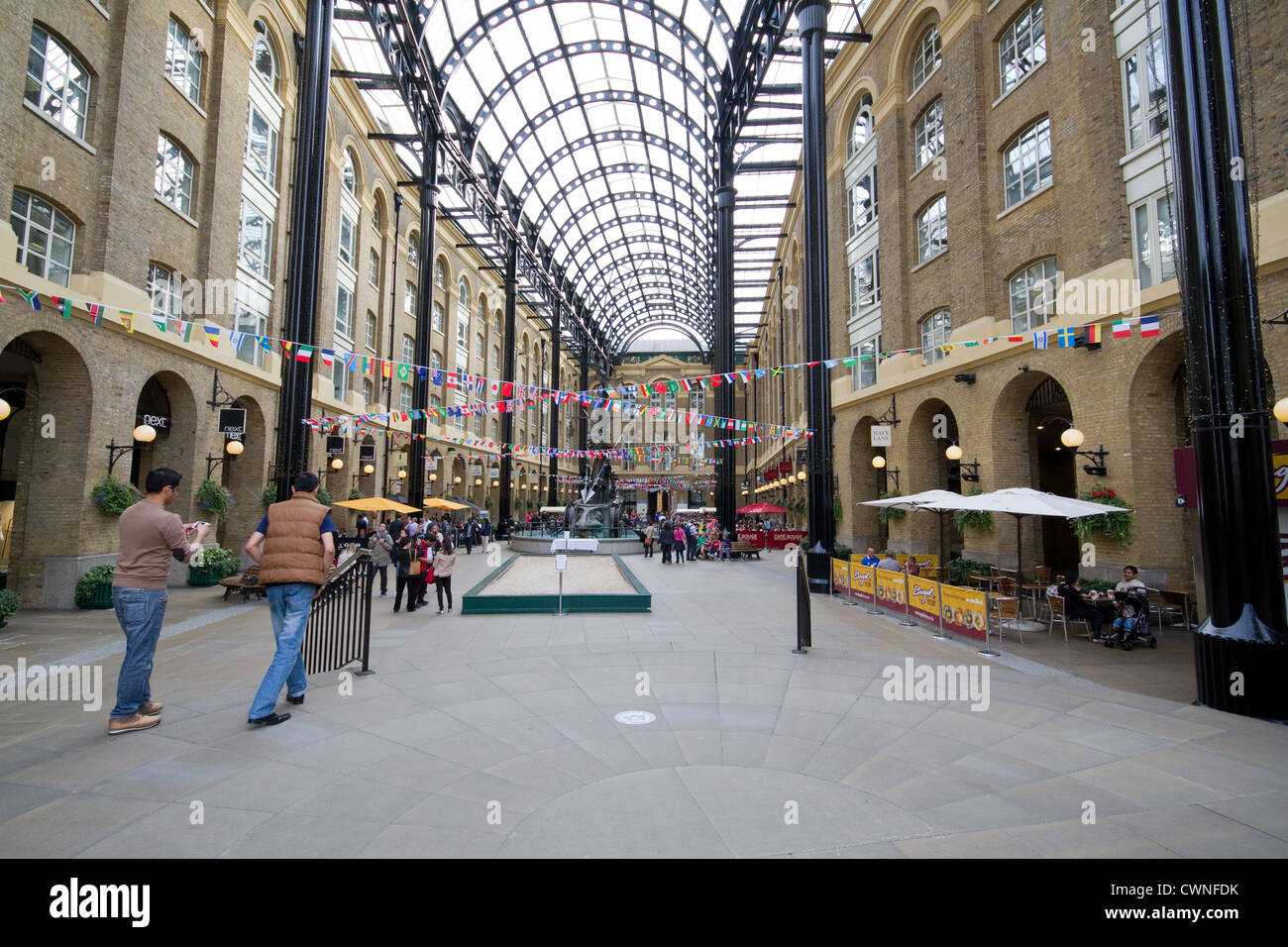 The Hays Galleria a riverside shopping mall near London Bridge Stock
