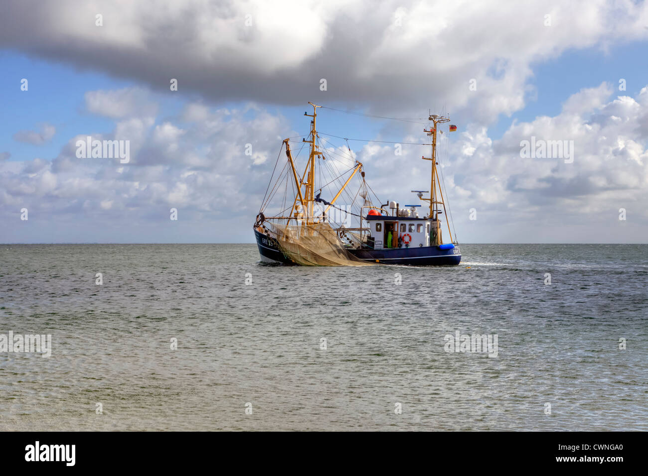 Trawler, Sylt, North Sea, Hornum, Schleswig-Holstein, Germany Stock Photo