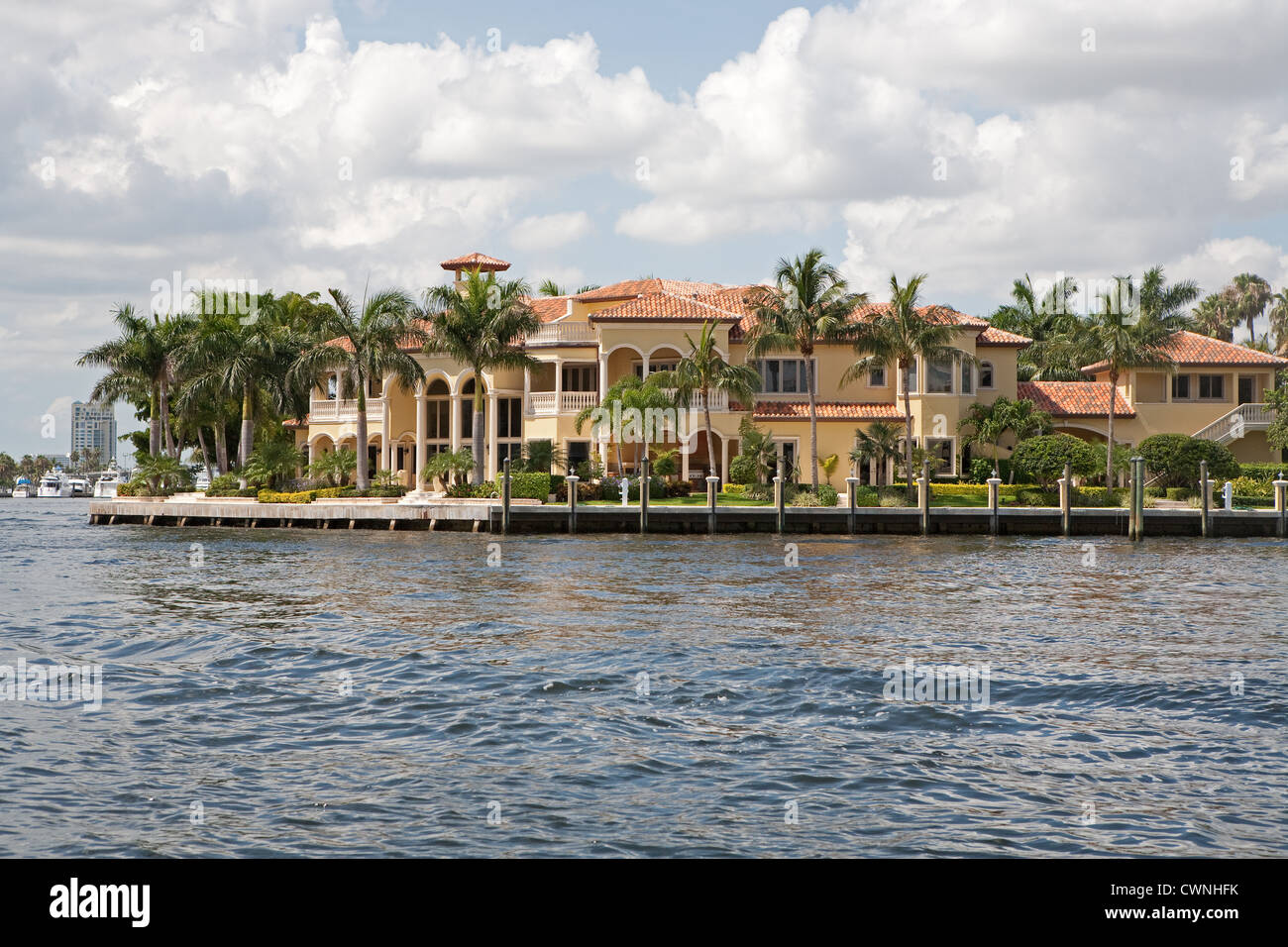 A home on Millionaires row in Miami Florida Stock Photo Alamy