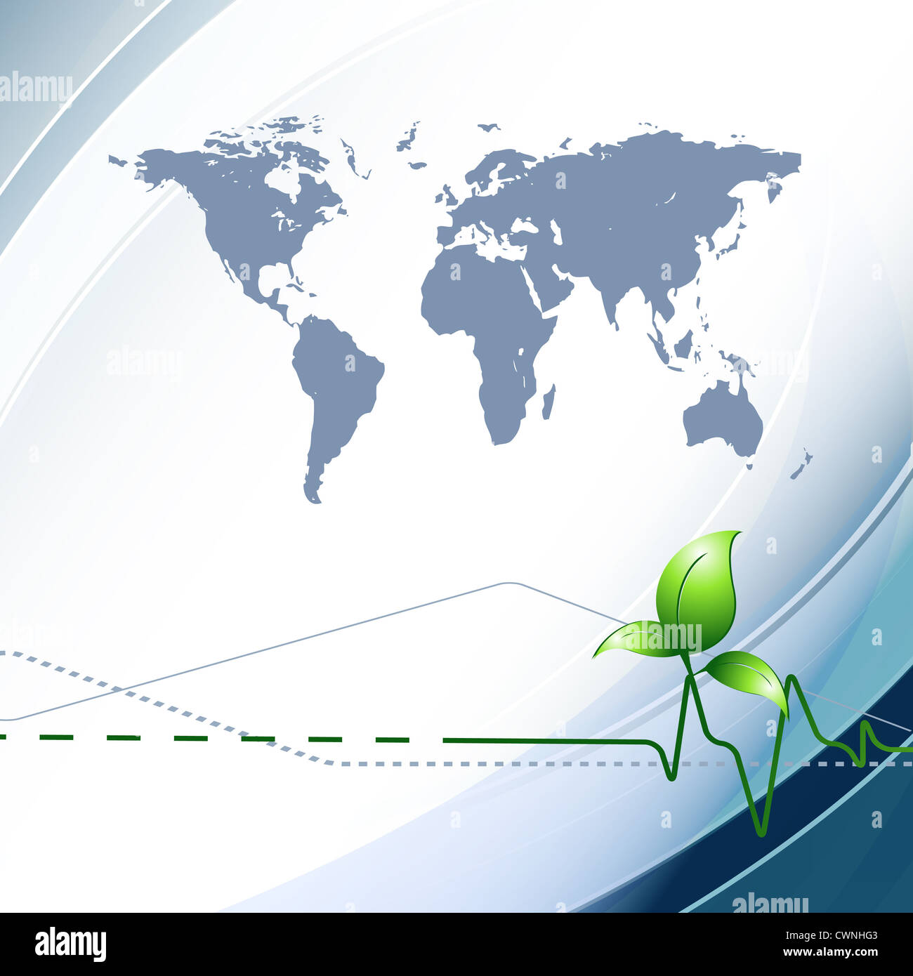 environmental concept background with map Stock Photo - Alamy