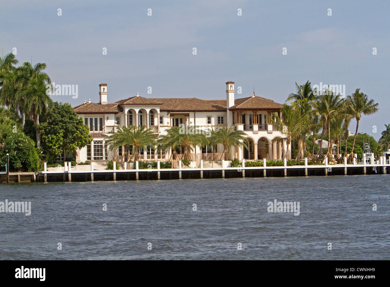 A home on Millionaires row in Miami Florida Stock Photo Alamy