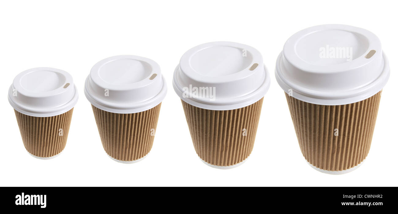 Cups of Takeaway Coffee Stock Photo - Alamy