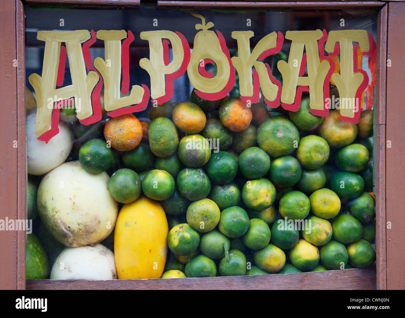 Fruits stall Stock Photo