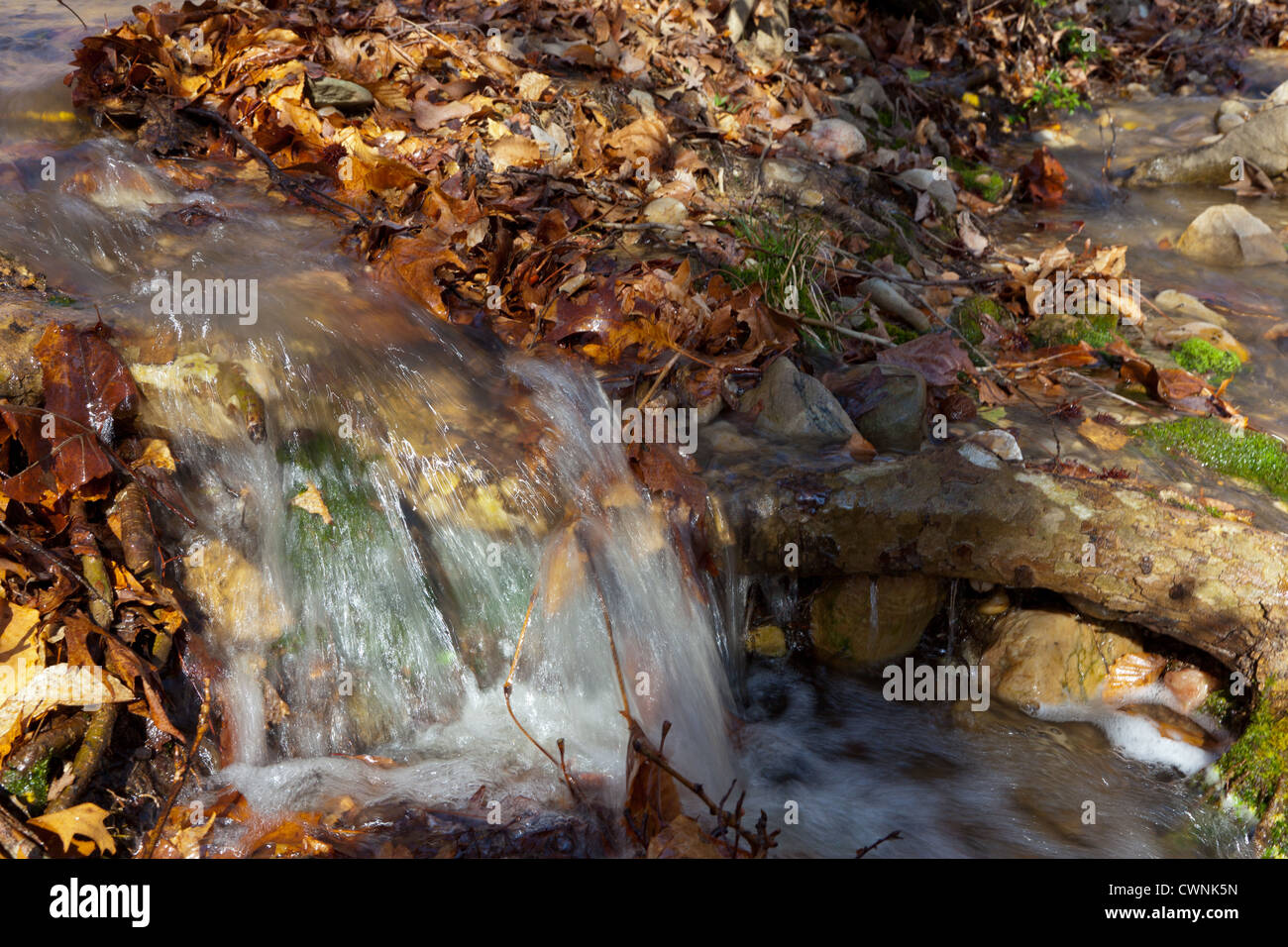 Small waterfall falling down in hi-res stock photography and images - Alamy