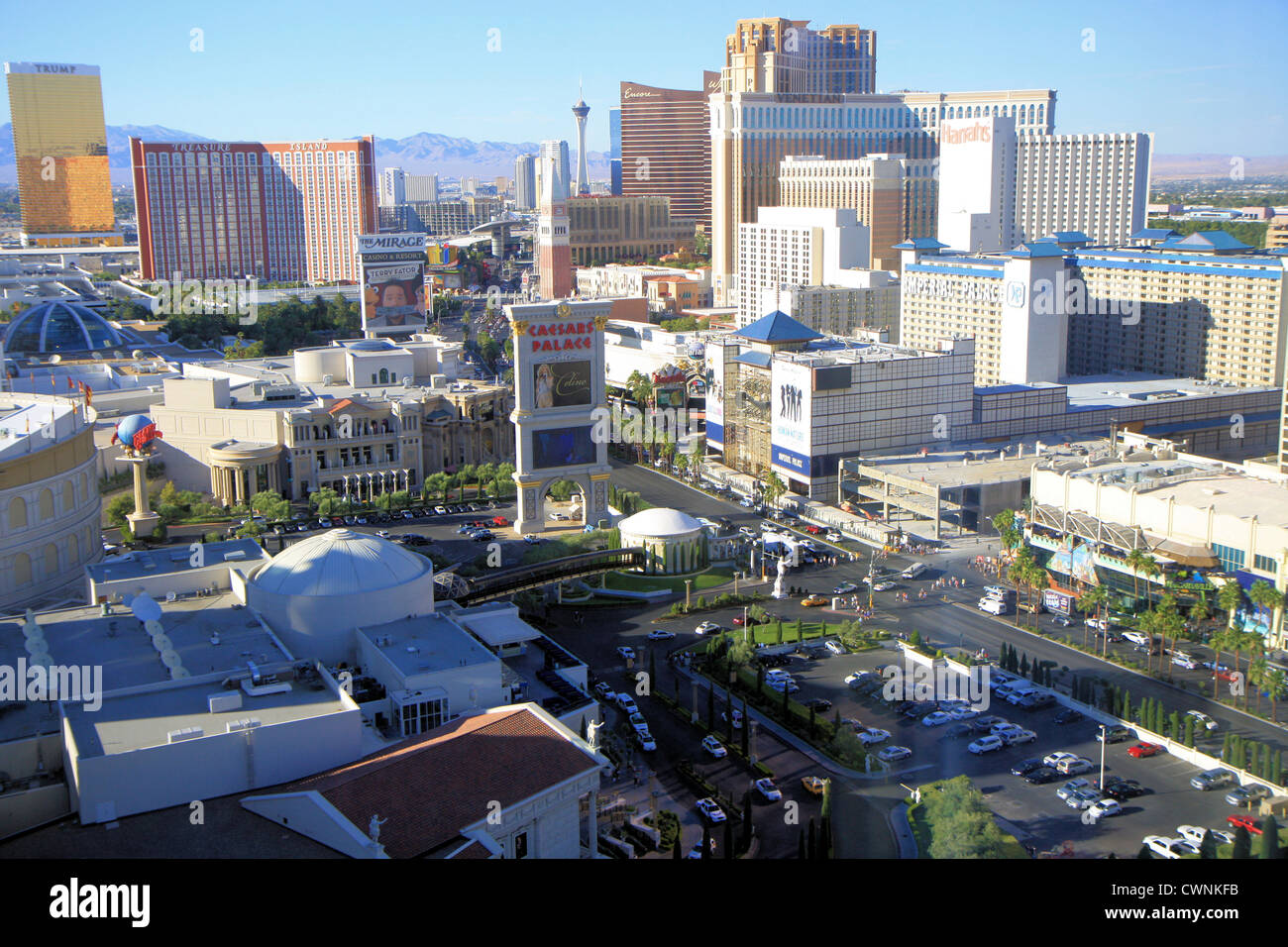Las Vegas strip, Nevada, USA Stock Photo