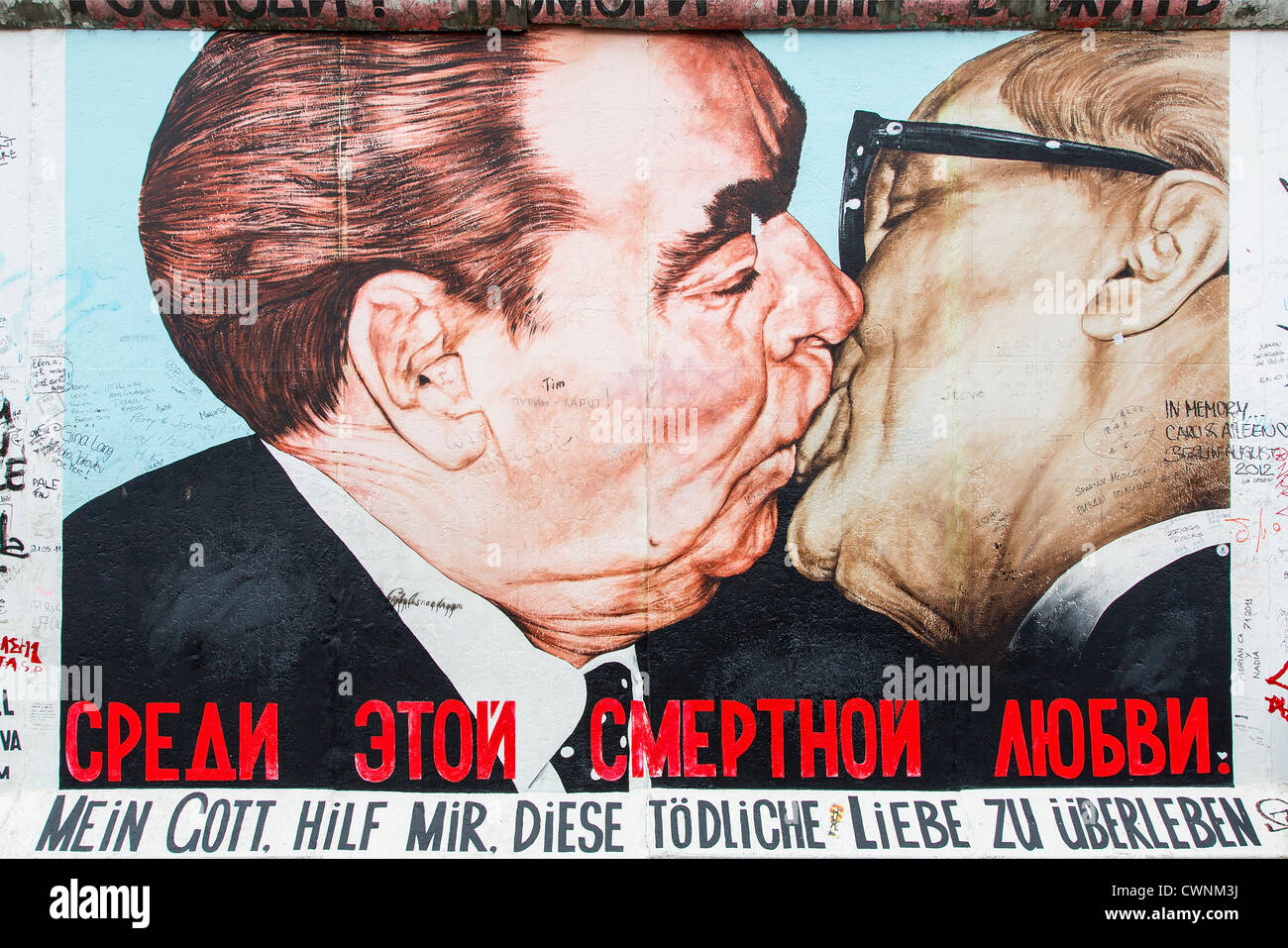 Berlin Wall, East Side Gallery Stock Photo
