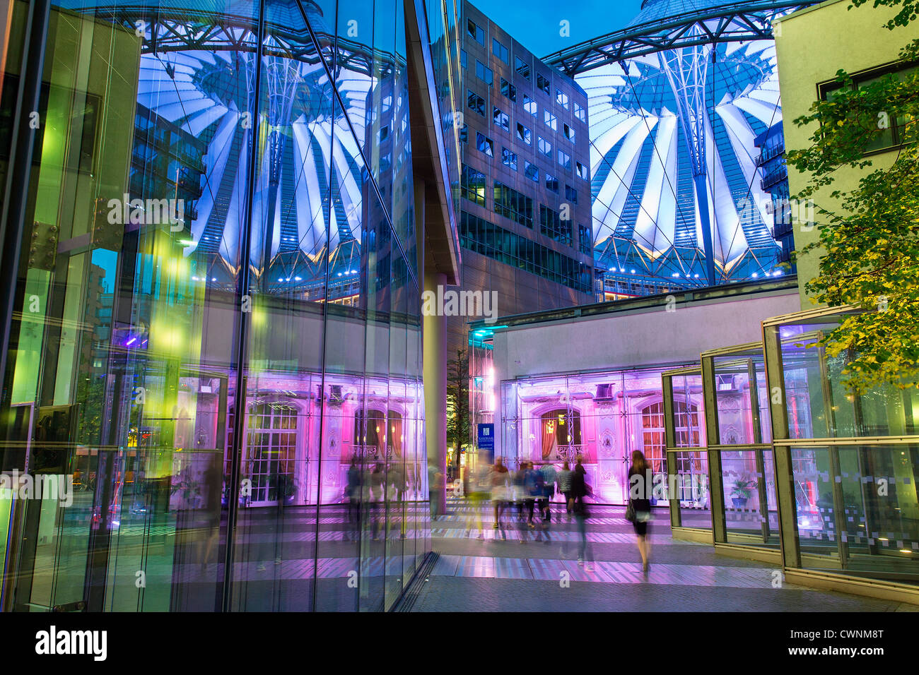 Europe, Germany, Berlin, The canopy of the Sony Center in Potsdamer Platz Stock Photo
