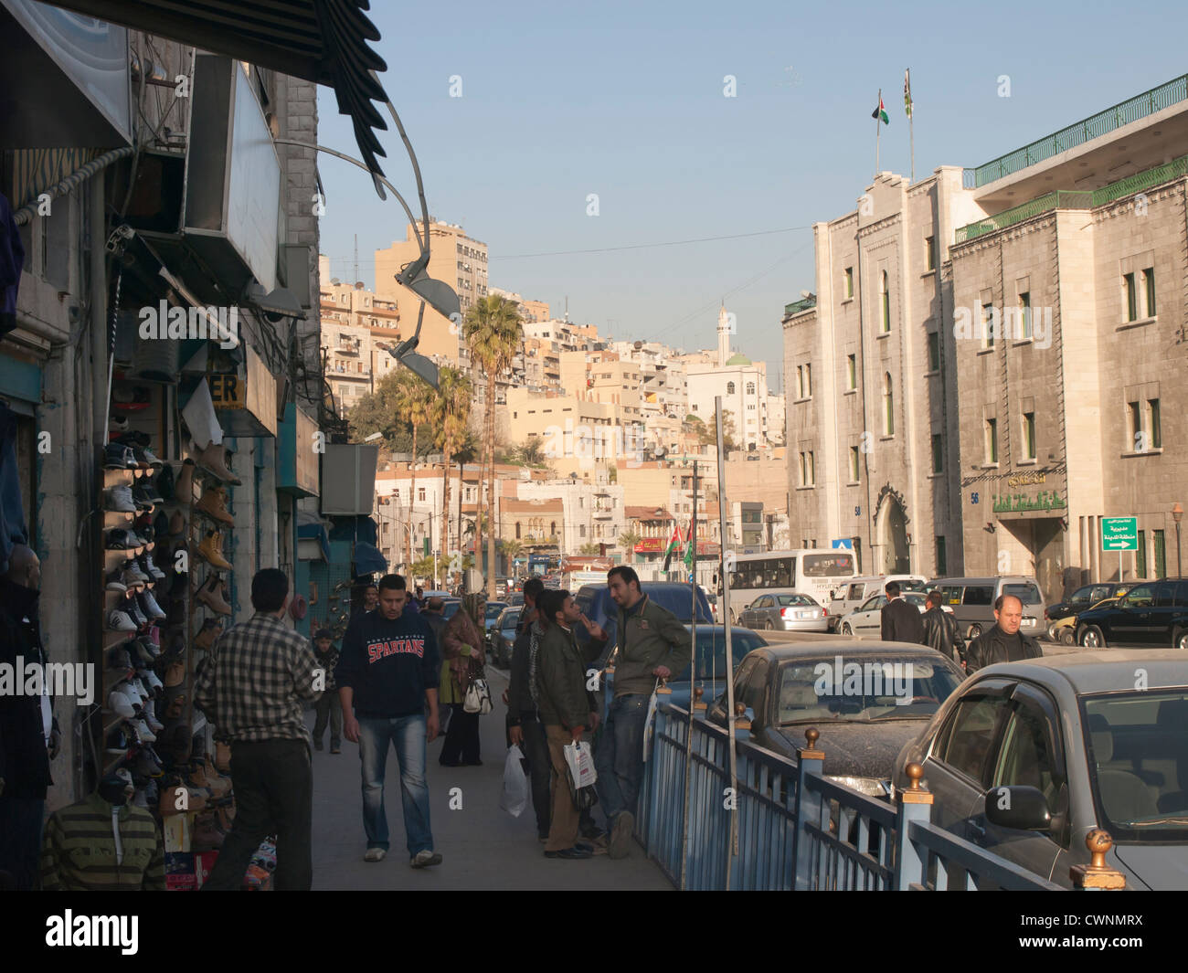 Shopping street in central Amman Jordan Stock Photo Alamy