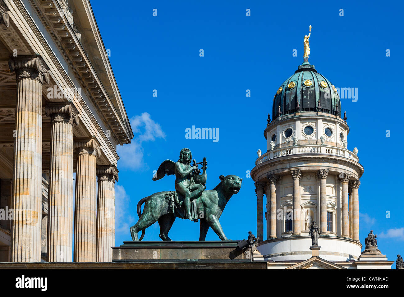 Berlin, Konzerthaus and Franzosischer Dom (French Cathedral), Gendarmenmarkt Stock Photo